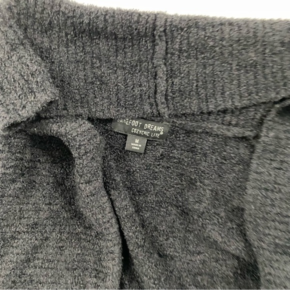 Barefoot Dreams CozyChic Lite Black Robe Medium - Picture 3 of 8